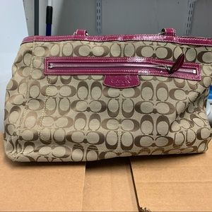 Large coach shoulder bag